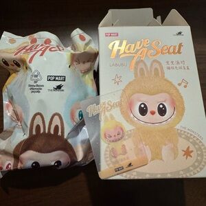 Authentic Pop Mart Labubu Have A Seat Figure Pendant SISI